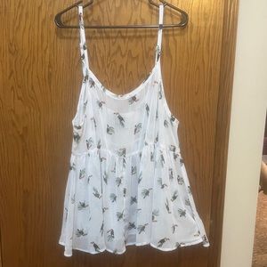 Toucan sheer cami tank